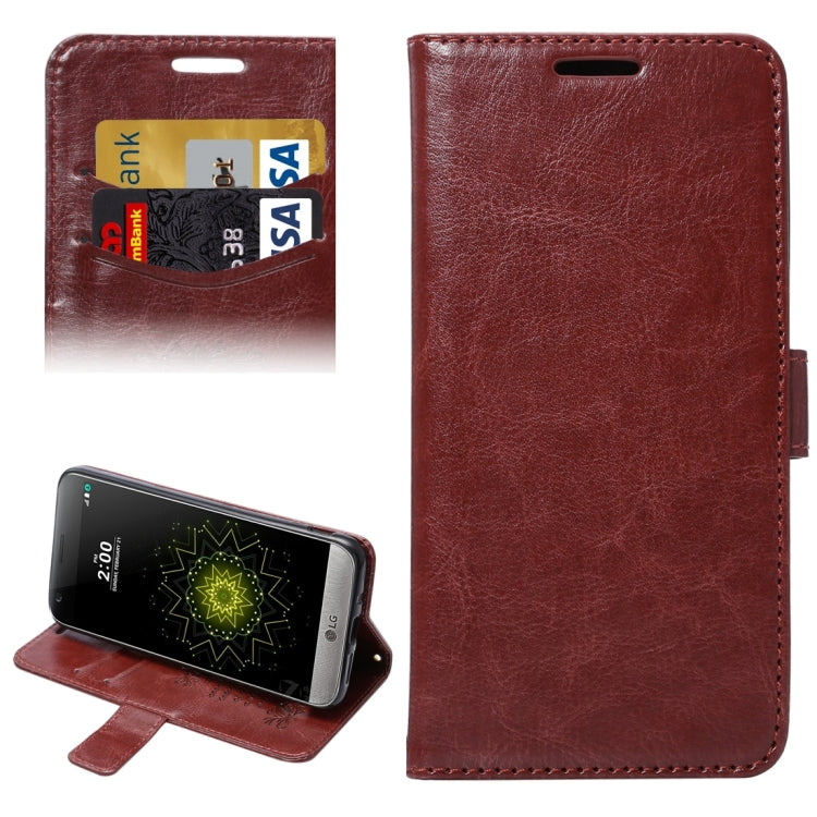 Lambskin Texture Printing Horizontal Flip Leather Case with Holder & Card Slots for LG G5