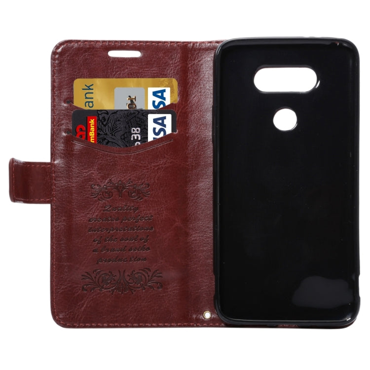 Lambskin Texture Printing Horizontal Flip Leather Case with Holder & Card Slots for LG G5