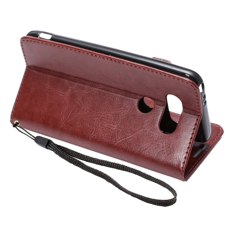 Lambskin Texture Printing Horizontal Flip Leather Case with Holder & Card Slots for LG G5