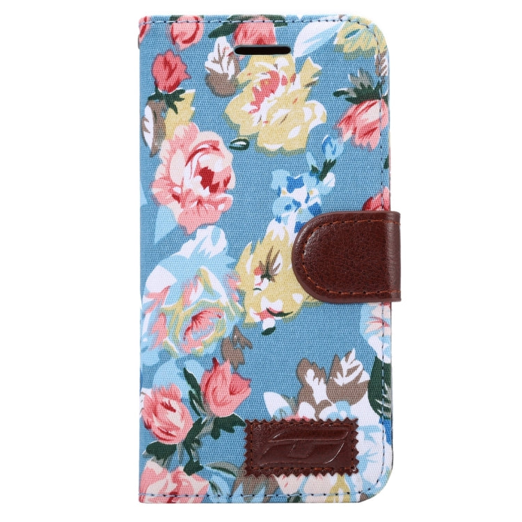 Flower Pattern Cloth Surface Horizontal Flip Leather Case with Holder & Card Slots for LG G5