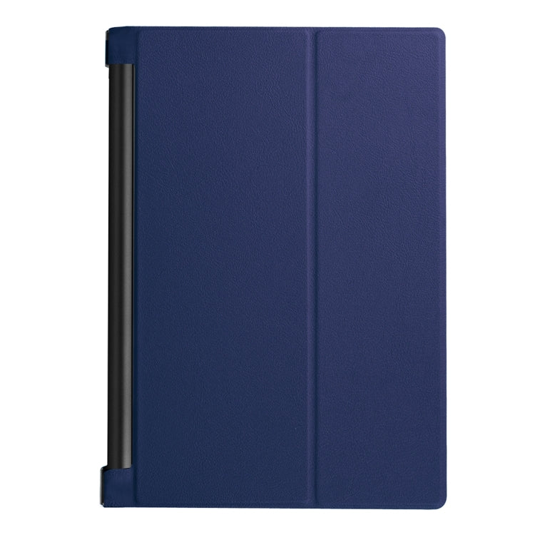 Custer Texture Horizontal Flip Solid Color Leather Case with Three-folding Holder for Lenovo YOGA Tab 3 Pro X90L, 10.1 inch