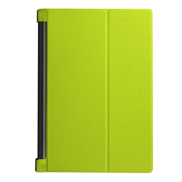 Custer Texture Horizontal Flip Solid Color Leather Case with Three-folding Holder for Lenovo YOGA Tab 3 Pro X90L, 10.1 inch