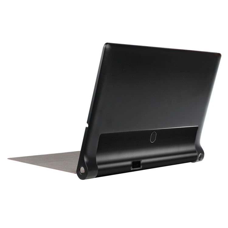 Custer Texture Horizontal Flip Solid Color Leather Case with Three-folding Holder for Lenovo YOGA Tab 3 Pro X90L, 10.1 inch