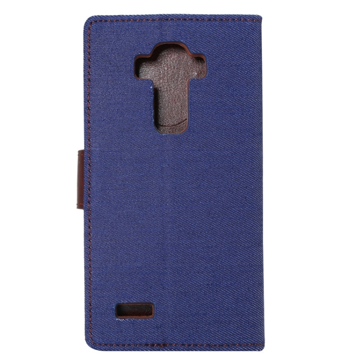 Denim Texture Leather Case with Holder & Card Slots for LG G4