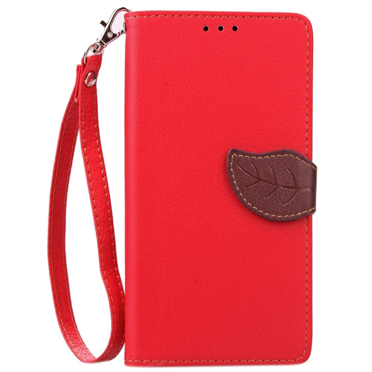 Leaf Magnetic Snap Litchi Texture Horizontal Flip Leather Case with Card Slots & Wallet & Holder & Lanyard for OnePlus 2