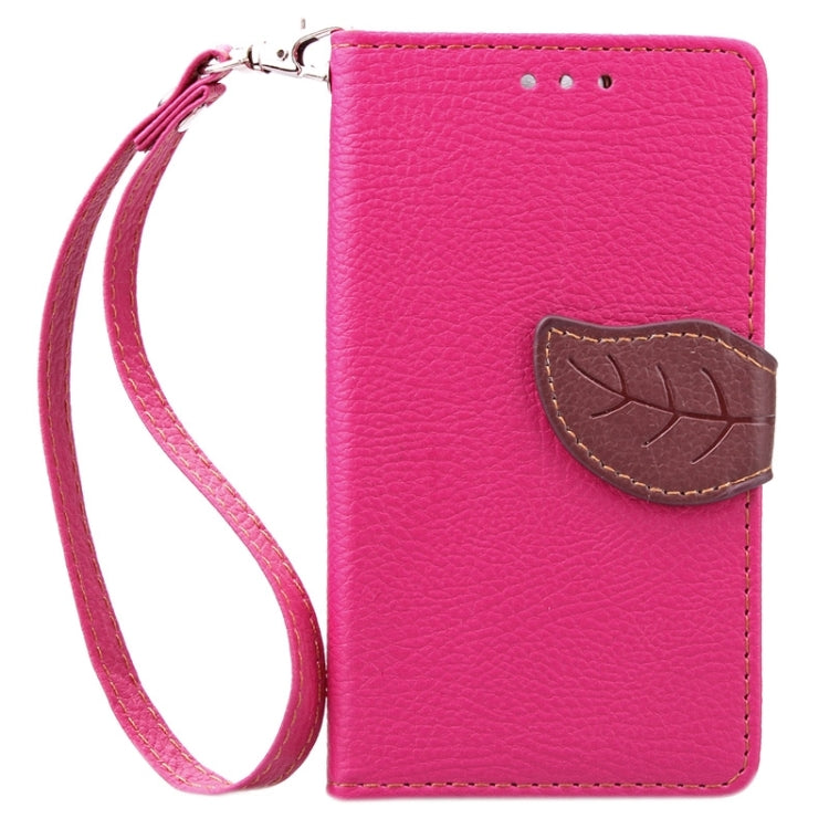Leaf Magnetic Snap Litchi Texture Horizontal Flip Leather Case with Card Slots & Wallet & Holder & Lanyard for Wiko Sunset