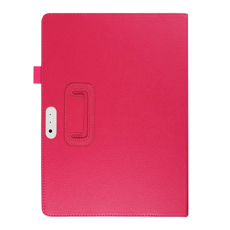 Horizontal Flip Litchi Texture Leather Case with Holder for Microsoft Surface 3(Magenta)