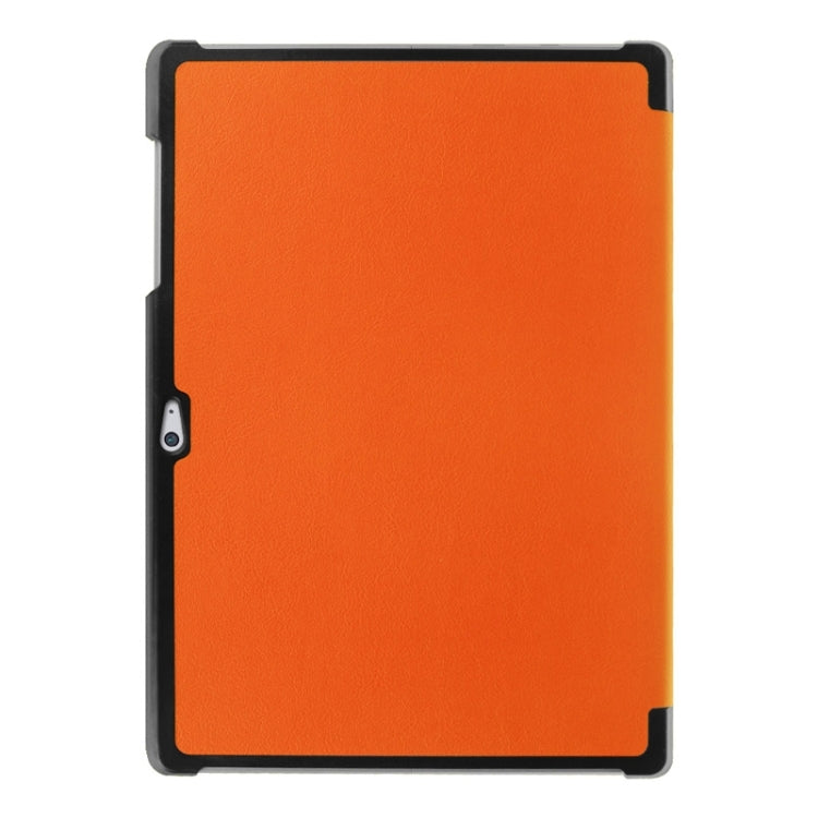 3-folding Karst Texture Horizontal Flip Leather Case with Holder for Microsoft Surface 3