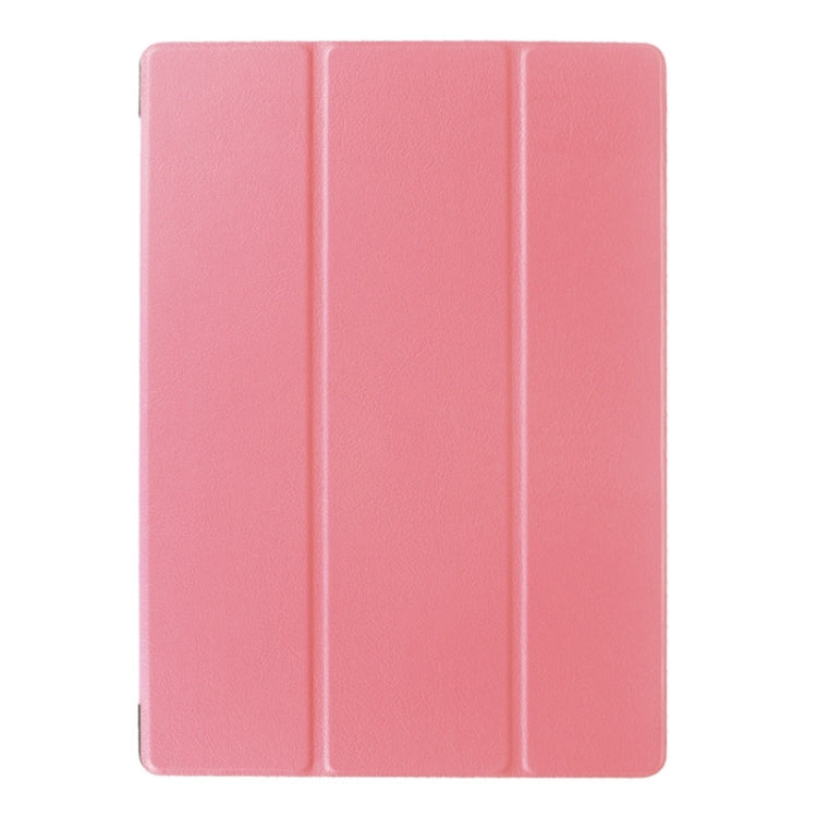 3-folding Karst Texture Horizontal Flip Leather Case with Holder for Microsoft Surface 3