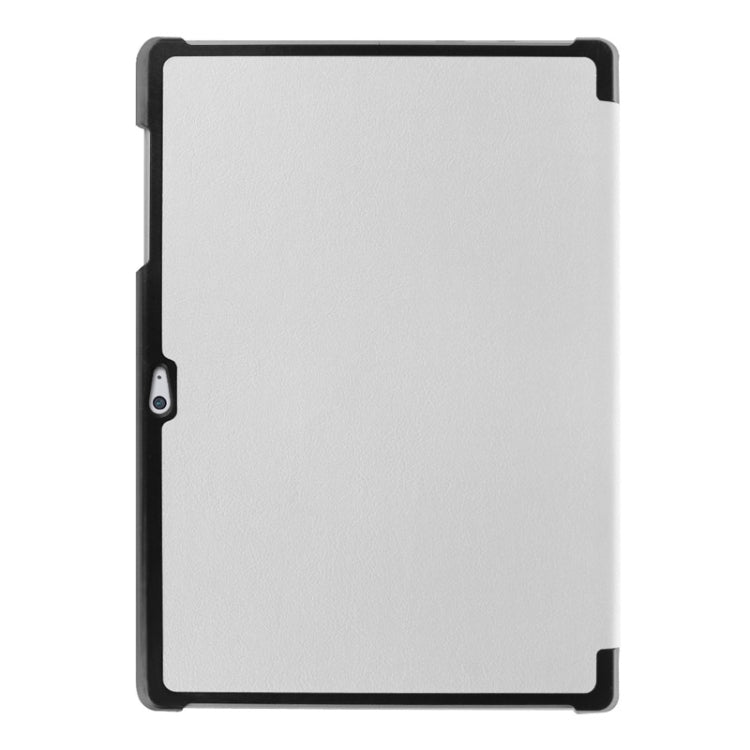 3-folding Karst Texture Horizontal Flip Leather Case with Holder for Microsoft Surface 3