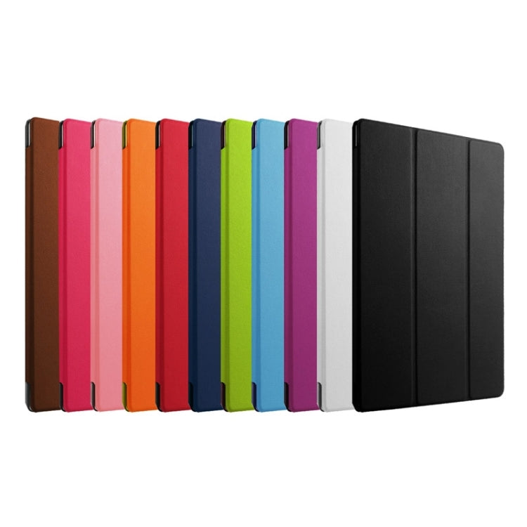 3-folding Karst Texture Horizontal Flip Leather Case with Holder for Microsoft Surface 3