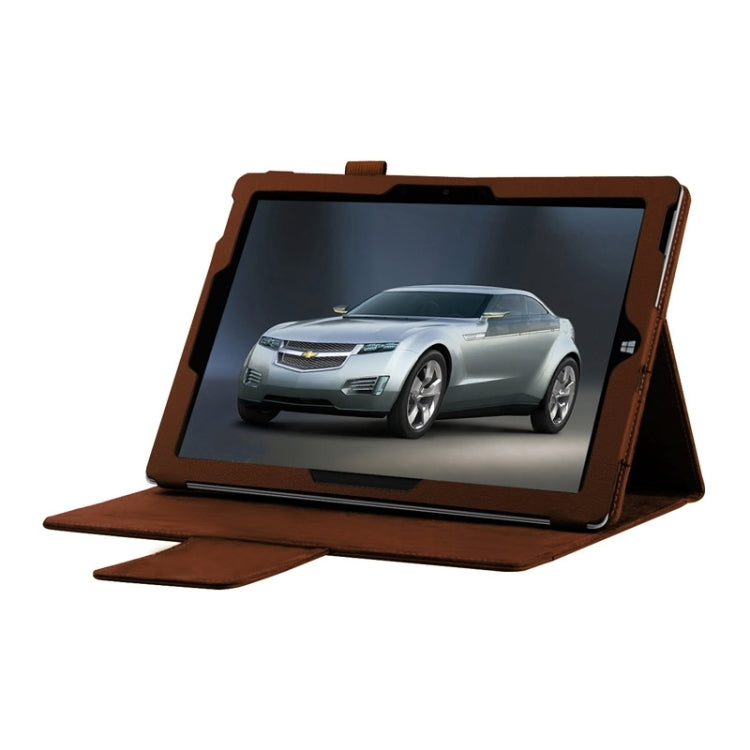 Karst Texture Horizontal Flip Leather Case with Holder for Microsoft Surface 3