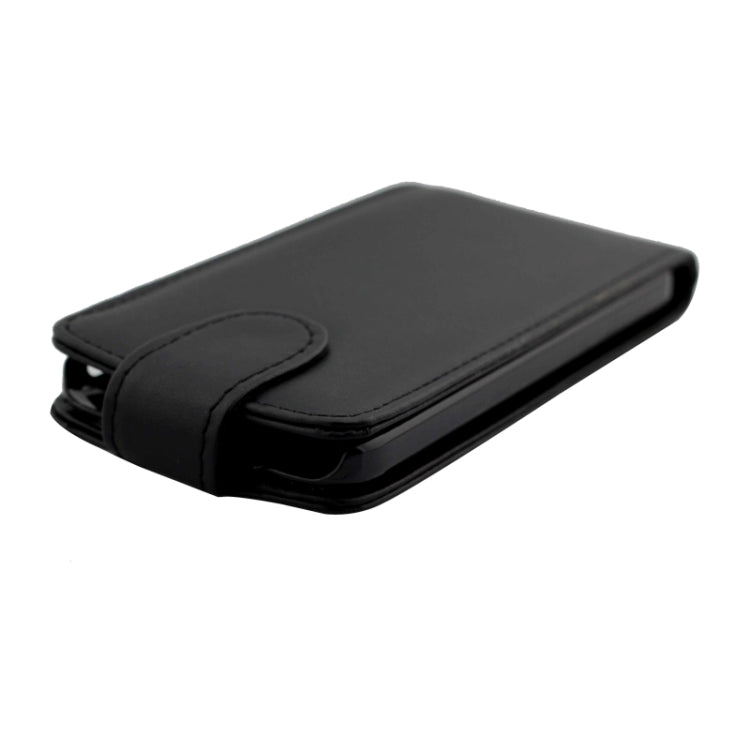 Vertical Flip Solid Color Leather Case for HTC Desire 320(Black)