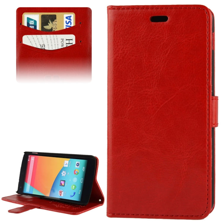 Fine Sheepskin Texture Flip Leather Case with Card Slots & Holder for LG Nexus 5 / D820 / D821