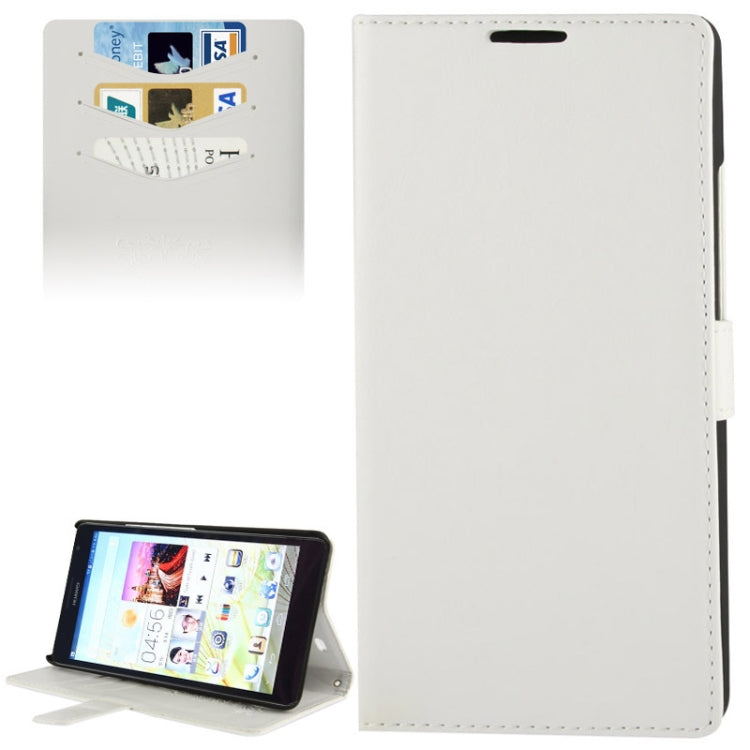 Fine Sheepskin Texture Flip Leather Case with Credit Card Slots & Holder for Huawei Ascend Mate