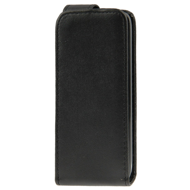 Vertical Flip Leather Case for Nokia 220 (Black)