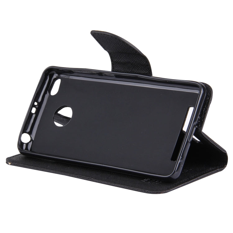 For Xiaomi Redmi 3 Cross Texture Flip Leather Case with Holder & Card Slots & Wallet