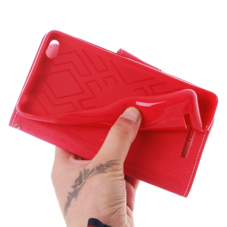 For Xiaomi Redmi 3 Cross Texture Flip Leather Case with Holder & Card Slots & Wallet