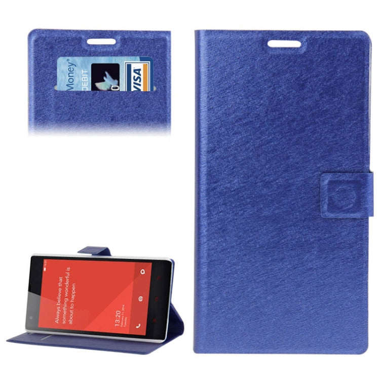 Hairline Texture Flip Leather Case with Credit Card Slots & Holder for Xiaomi Redmi Note