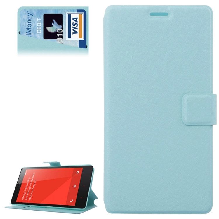 Hairline Texture Flip Leather Case with Credit Card Slots & Holder for Xiaomi Redmi Note