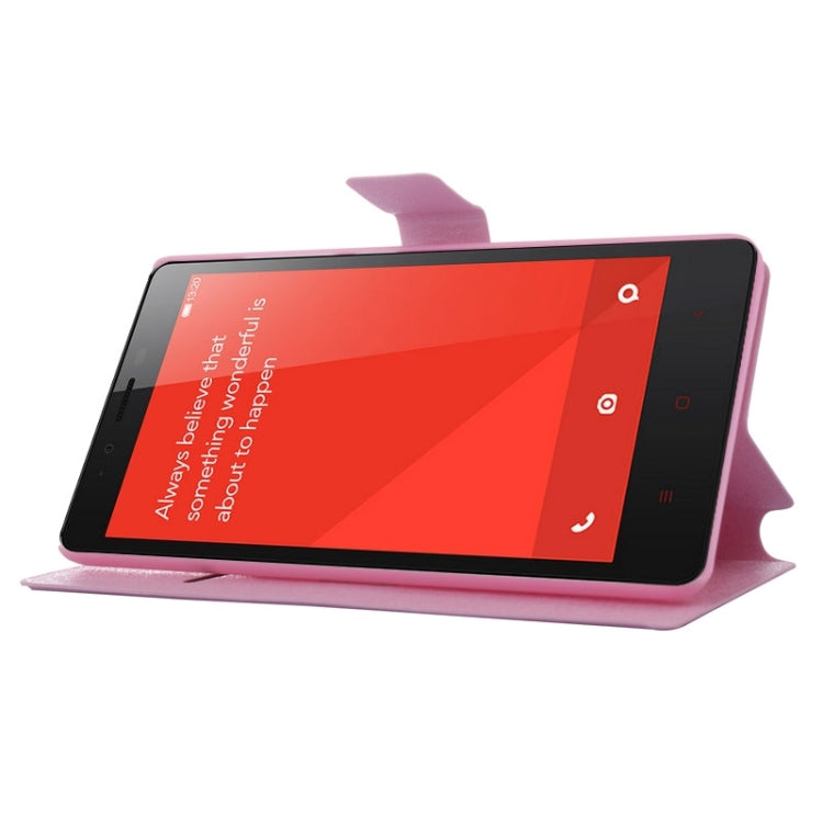 Hairline Texture Flip Leather Case with Credit Card Slots & Holder for Xiaomi Redmi Note