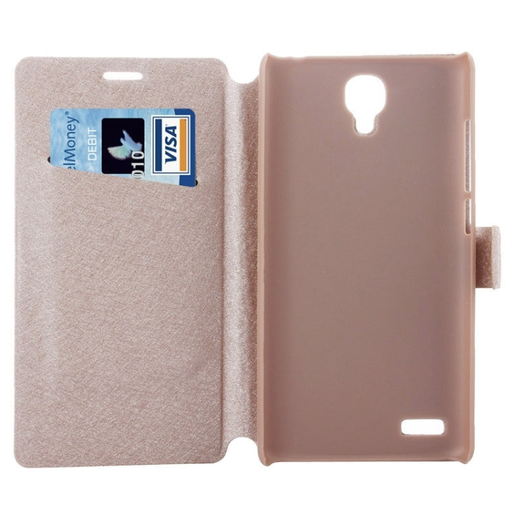 Hairline Texture Flip Leather Case with Credit Card Slots & Holder for Xiaomi Redmi Note
