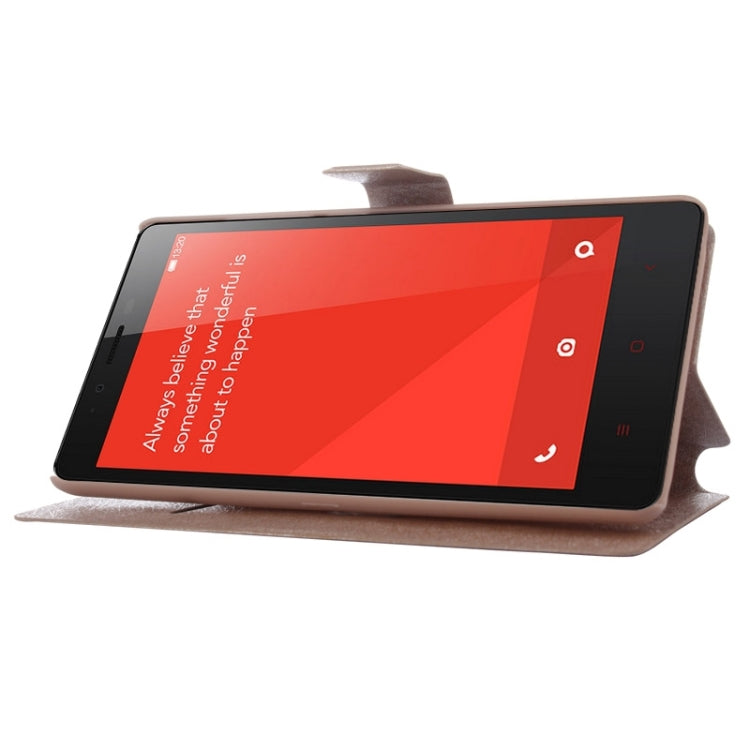 Hairline Texture Flip Leather Case with Credit Card Slots & Holder for Xiaomi Redmi Note