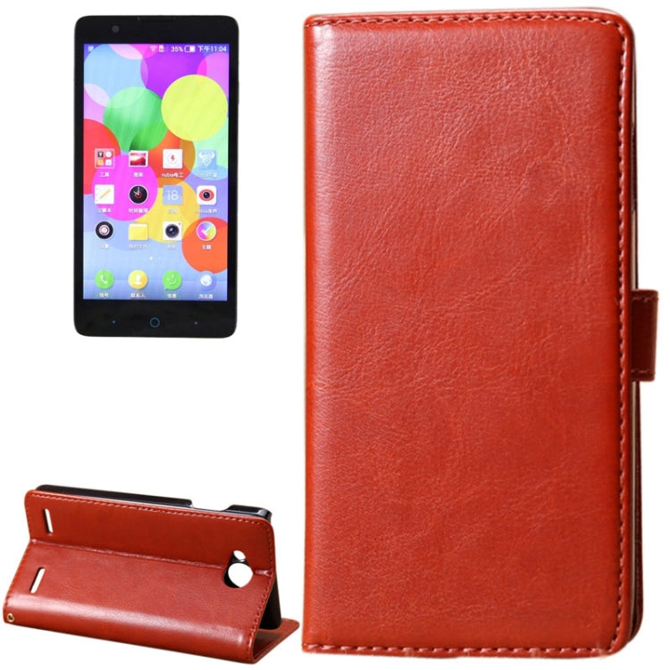 Fine Sheepskin Texture Horizontal Flip Leather Case with Card Slots & Holder for ZTE Red Bull V5