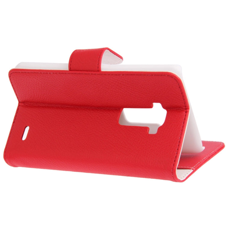 Litchi Texture Leather Case with Credit Card Slots & Holder for LG G Flex / F340L / F340S