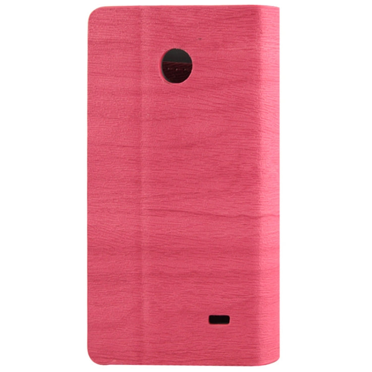 Wood Texture Leather Case with Credit Card Slots & Holder for Nokia X