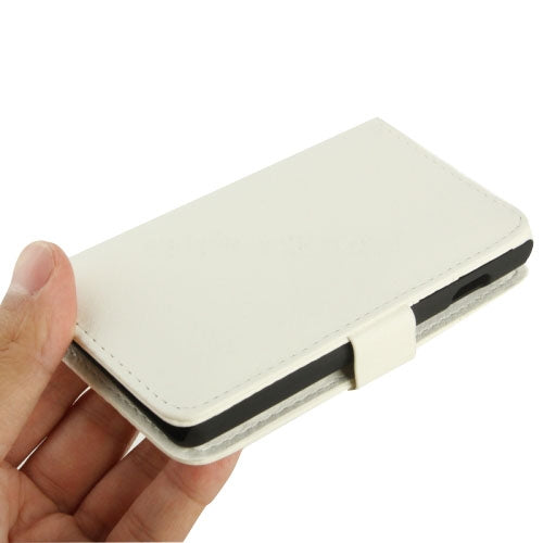 Litchi Texture Leather Case with Holder & Credit Card Slots for LG Optimus L7 II Dual / P715(White)