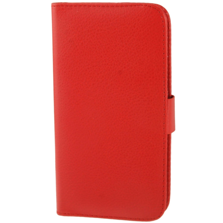 Litchi Texture Leather Case with Holder & Credit Card Slots for LG Optimus G Pro / F240(Red)