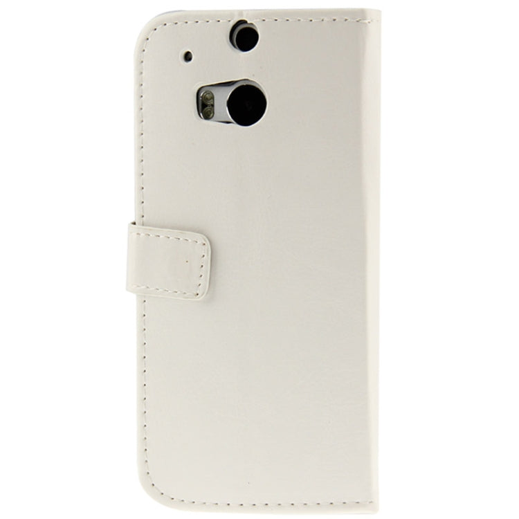 Crazy Horse Texture Flip Leather Case with Card Slots & Holder for HTC One M8
