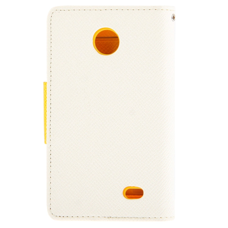 2-Color Series Cross Texture Leather Case with Credit Card Slots & Holder & Lanyard for Nokia X / X+