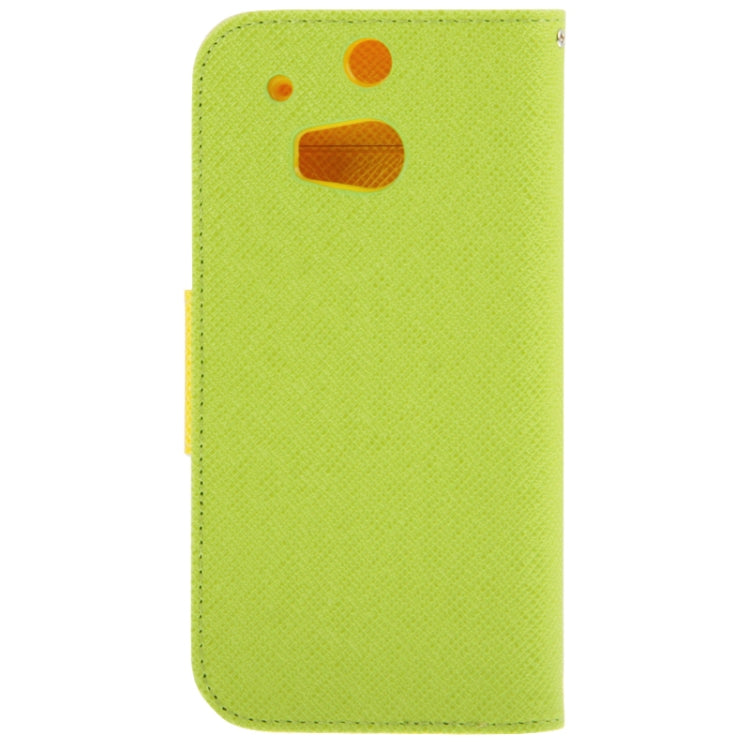 2-Color Series Cross Texture Leather Case with Credit Card Slots & Holder & Lanyard for HTC One / M8