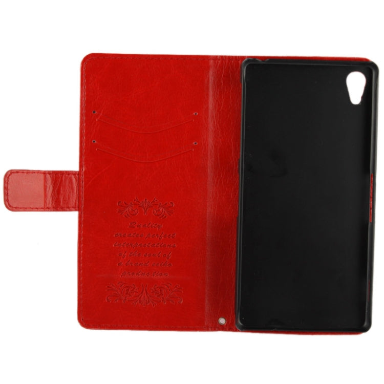 Fine Sheepskin Texture Flip Leather Case with Credit Card Slots & Holder for Sony Xperia Z2 / L50w