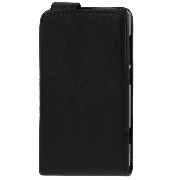 Microscopic Gravel Texture Vertical Flip Leather Case for Nokia Lumia 810 (Black)