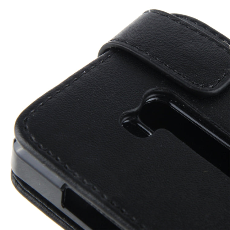 Microscopic Gravel Texture Vertical Flip Leather Case for Nokia Lumia 810 (Black)