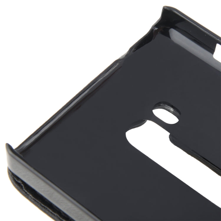 Microscopic Gravel Texture Vertical Flip Leather Case for Nokia Lumia 810 (Black)