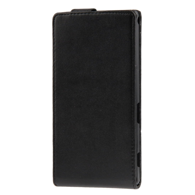 High Quality Vertical Flip Leather Case for Sony Xperia T2 Ultra / XM50h(Black)
