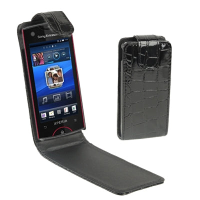 High Quality Leather Case for Sony Ericsson ST18i(Black)