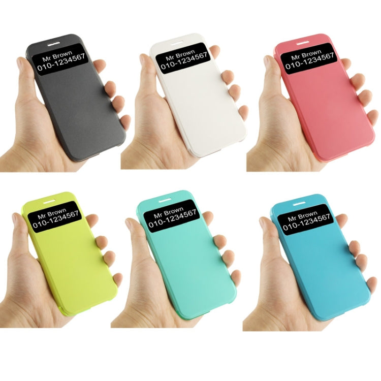 Horizontal Flip Leather Case with Call Display ID for HTC One / M8