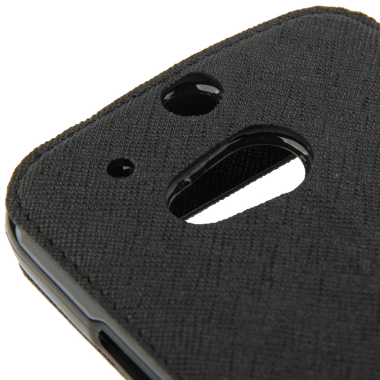 Roar Series Cross Texture Leather Case with Call Display ID & Credit Card Slots & Holder for HTC One M8