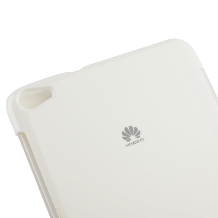 Brush Texture Flip Leather Case with Call Display ID for Huawei MediaPad X1