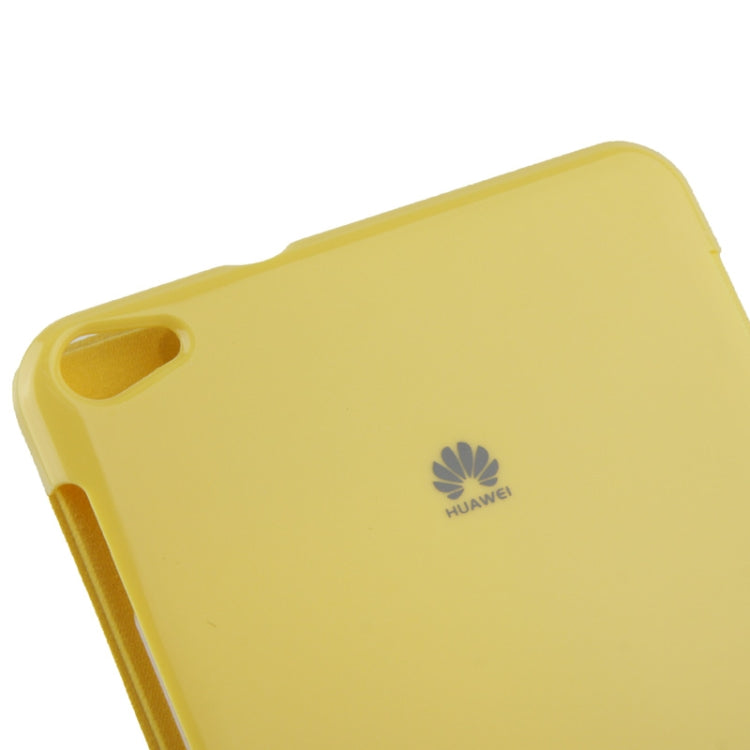 Brush Texture Flip Leather Case with Call Display ID for Huawei MediaPad X1