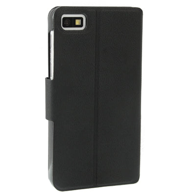 Pure Color Ultra-thin Leather Case with Holder & Credit Card slots for BlackBerry Z10
