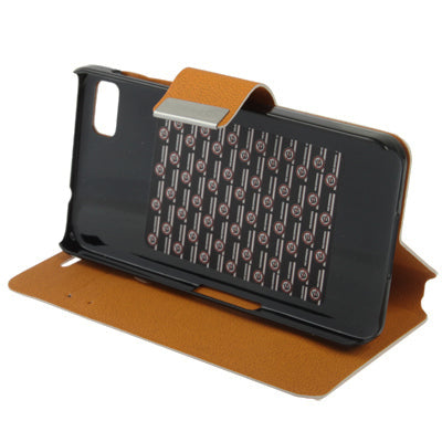 Pure Color Ultra-thin Leather Case with Holder & Credit Card slots for BlackBerry Z10