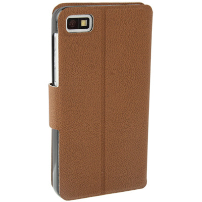 Pure Color Ultra-thin Leather Case with Holder & Credit Card slots for BlackBerry Z10