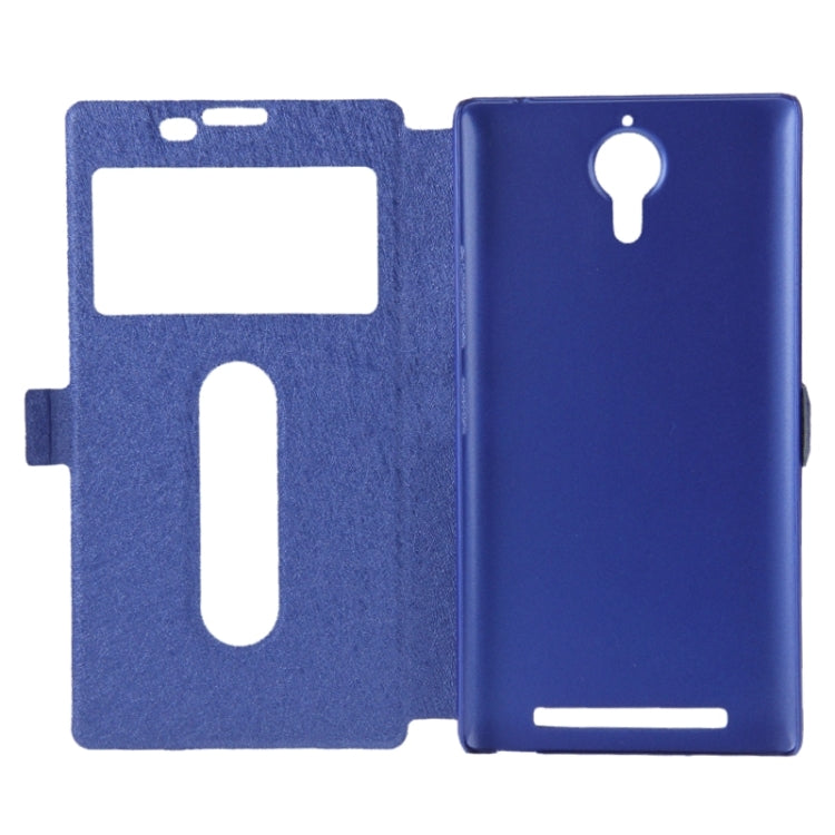 Cross Texture Horizontal Flip Leather Case with Caller ID Display & Holder for Lenovo K80