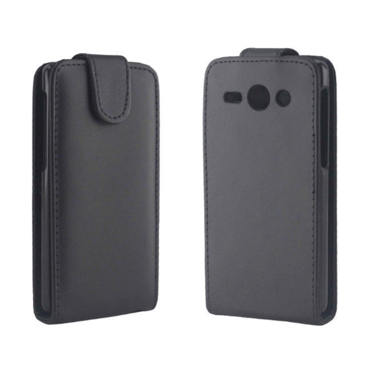 Vertical Flip Leather Case for Huawei Ascend Y530 / C8813(Black)